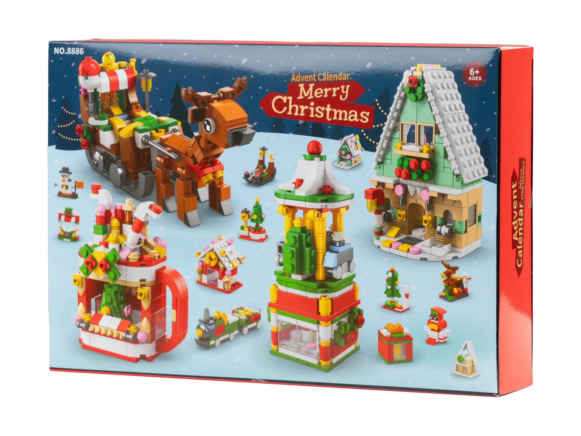 Adventskalender mit Bausteinen