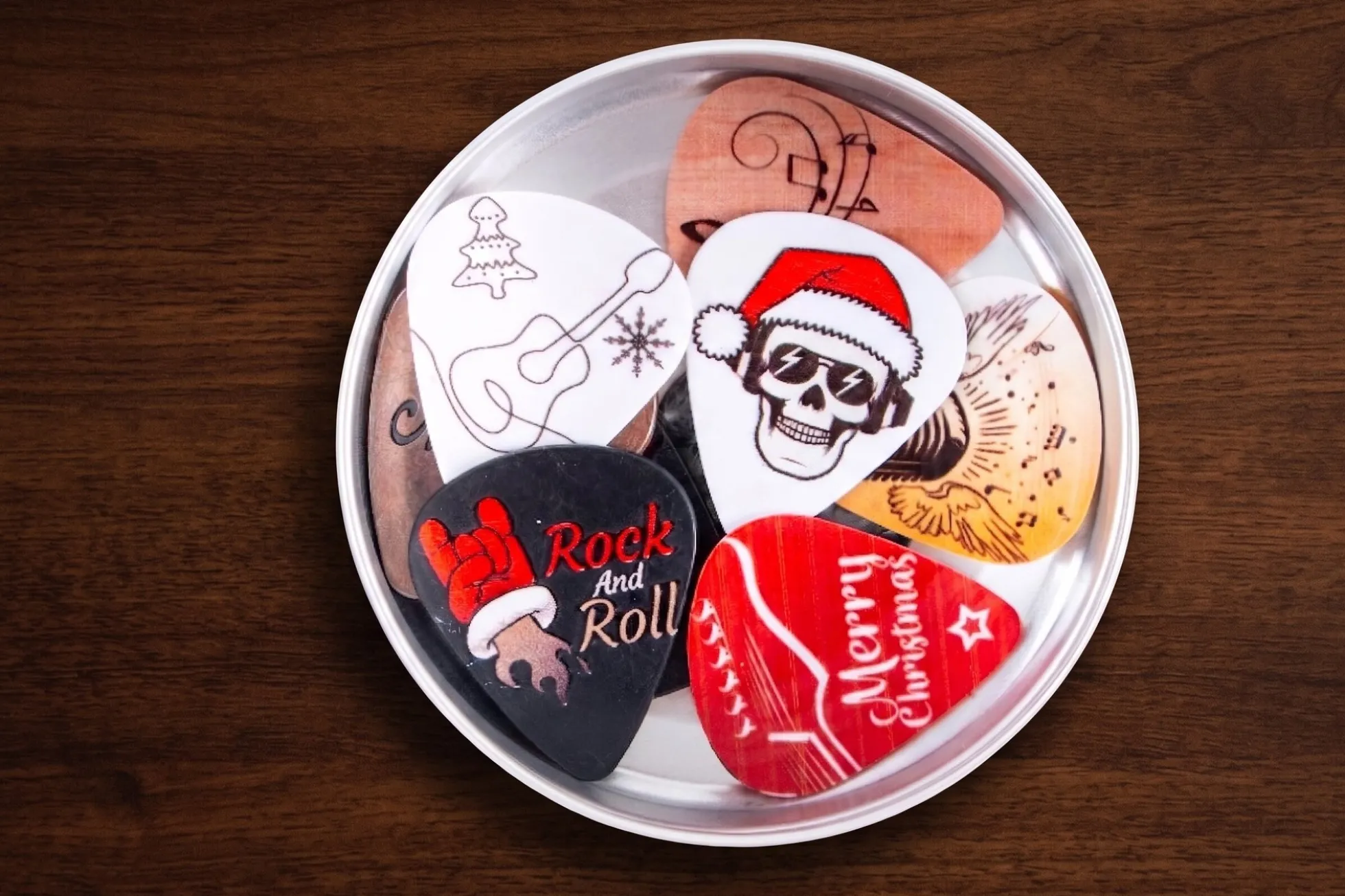 Adventskalender mit Gitarren-Plektren