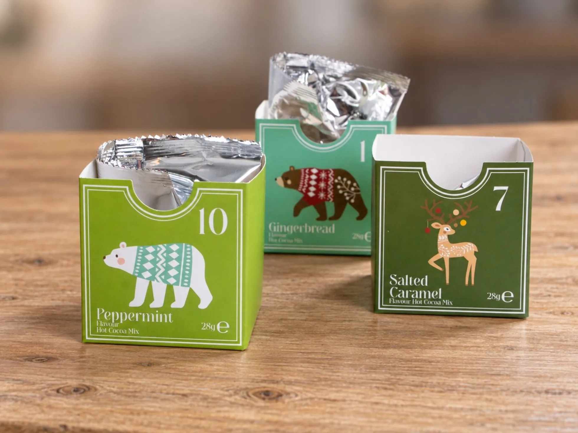 Adventskalender mit heißer Schokolade von Thoughtfully