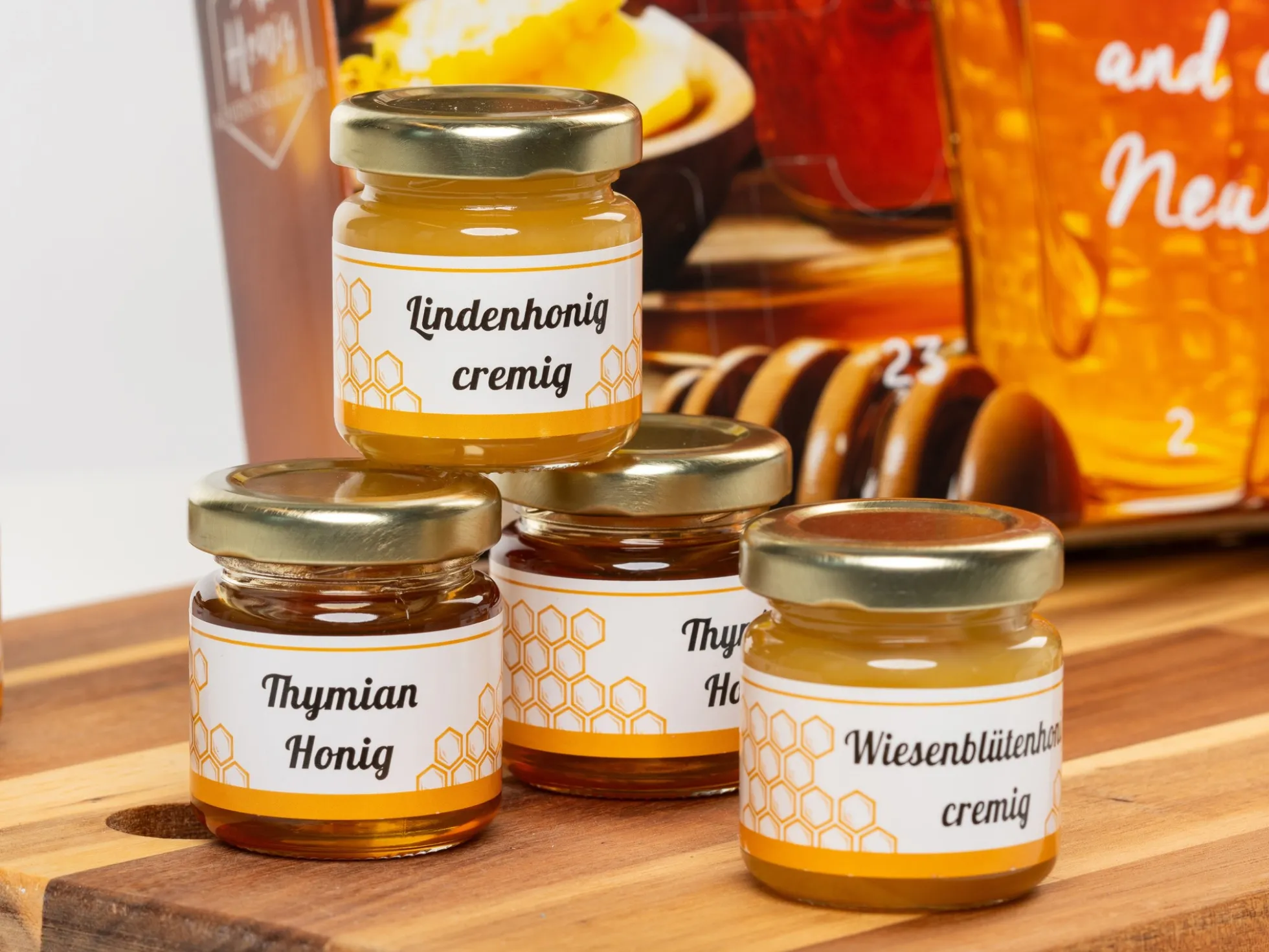Adventskalender mit Honig