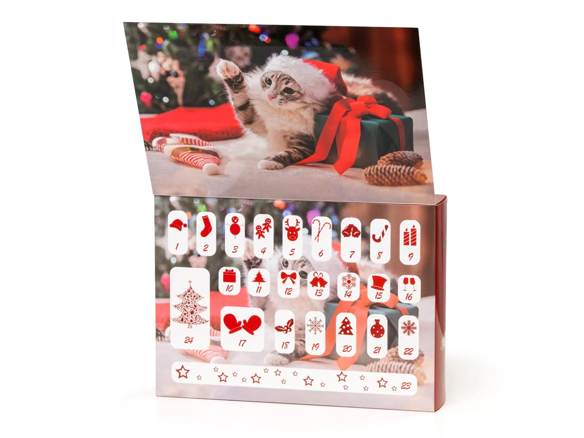 Adventskalender mit Katzenspielzeug