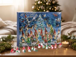 Adventskalender mit kleinen Deko-Wichteln