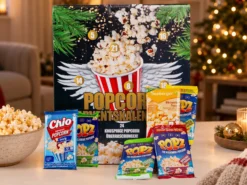 Adventskalender mit Mikrowellenpopcorn