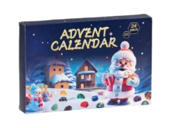 Adventskalender mit Rohkristallen
