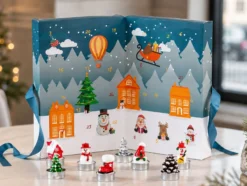 Adventskalender mit Teelichtern