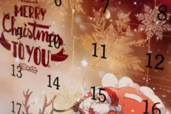 Adventskalender mit Weihnachtsfiguren