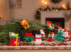Adventskalender mit Weihnachtsfiguren