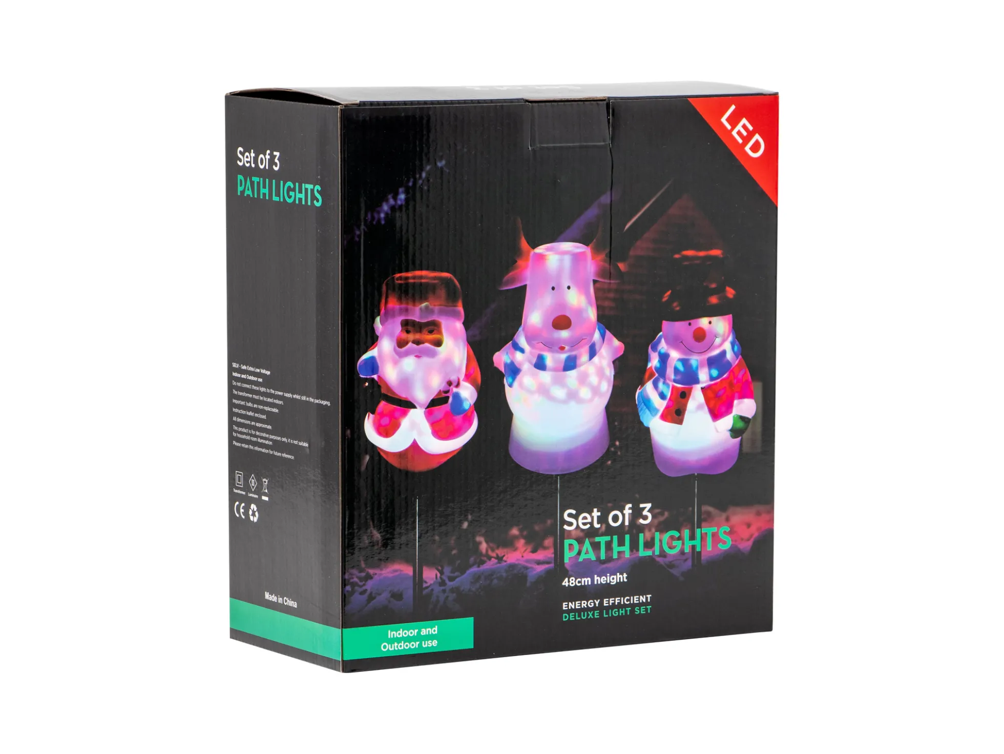 Außenbeleuchtung Mit Weihnachtsfiguren