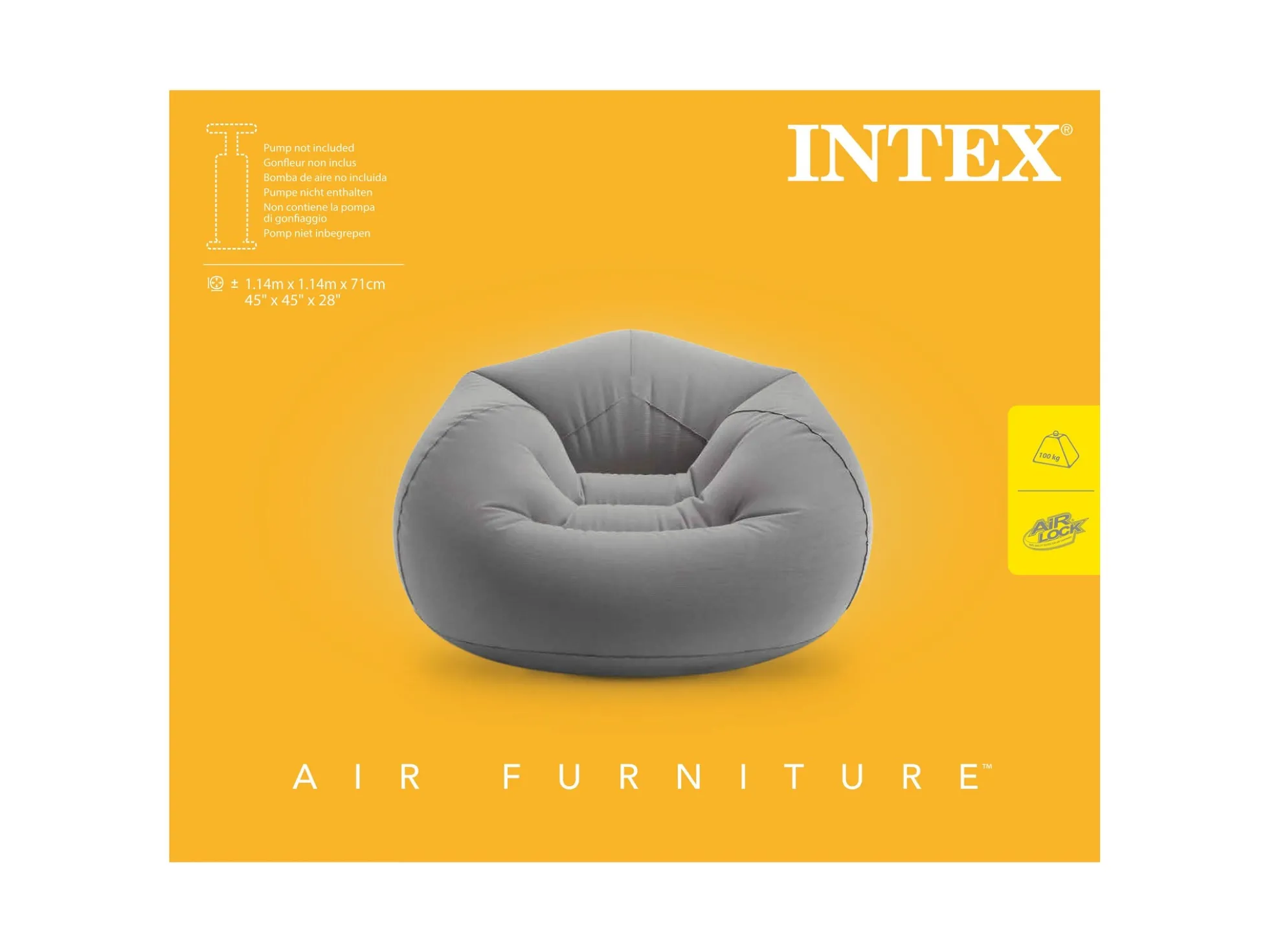 Aufblasbarer Sitzsack - Intex