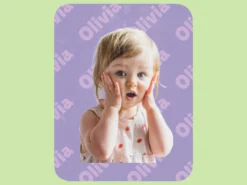 Babydecke mit eigenem Foto & Namen