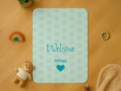 Babydecke mit eigenem Text