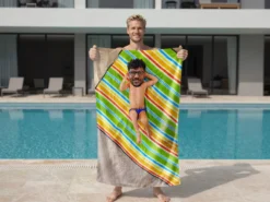 Badetuch mit eigenem Foto – Lustiger Aufdruck