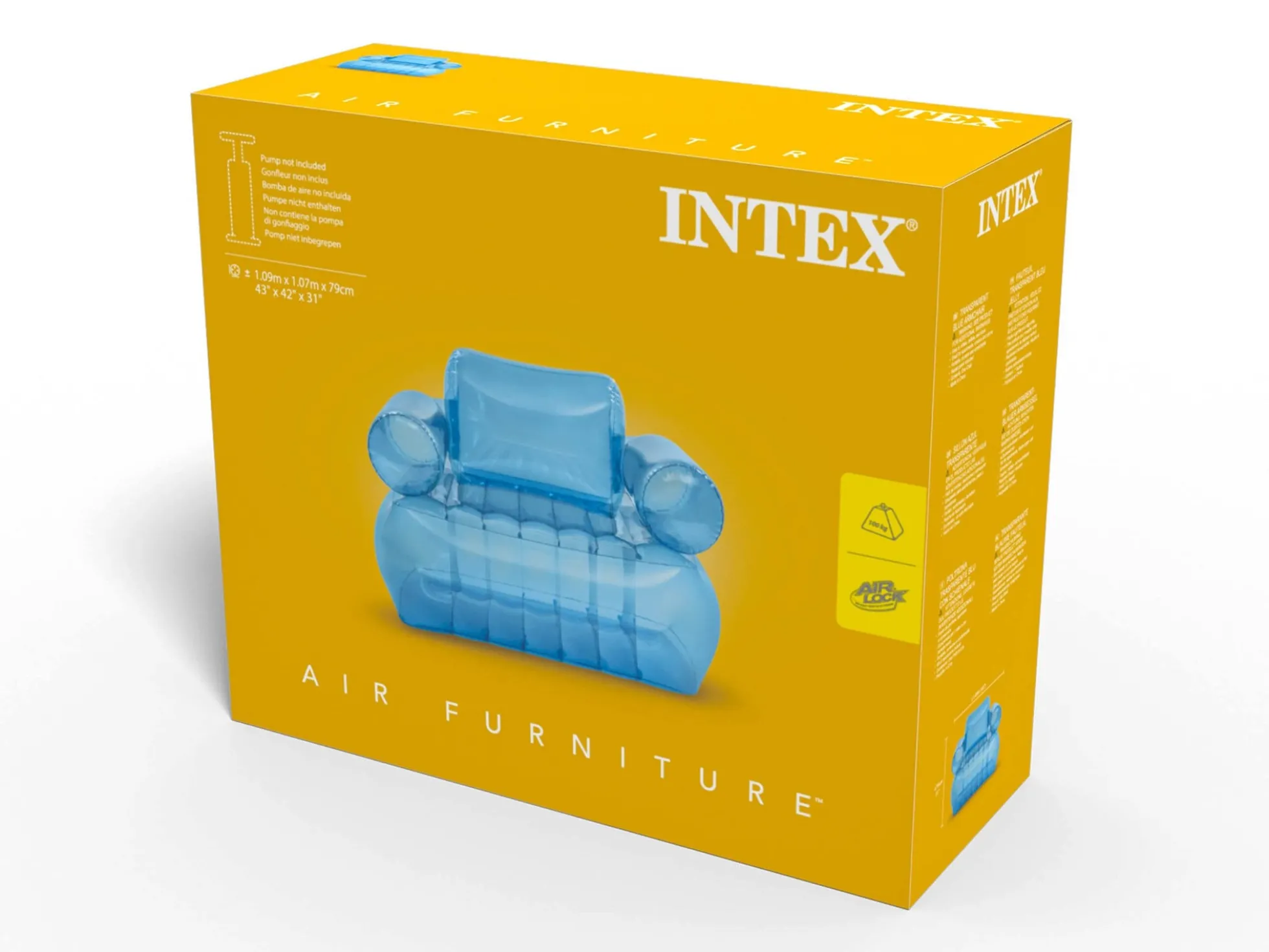 Blauer aufblasbarer Sessel - Intex