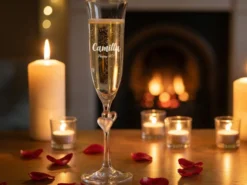 Champagnerglas L'Amour mit Gravur – Eigener Text