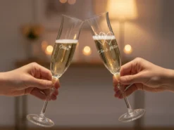 Champagnerglas L'Amour mit Gravur – Eigener Text