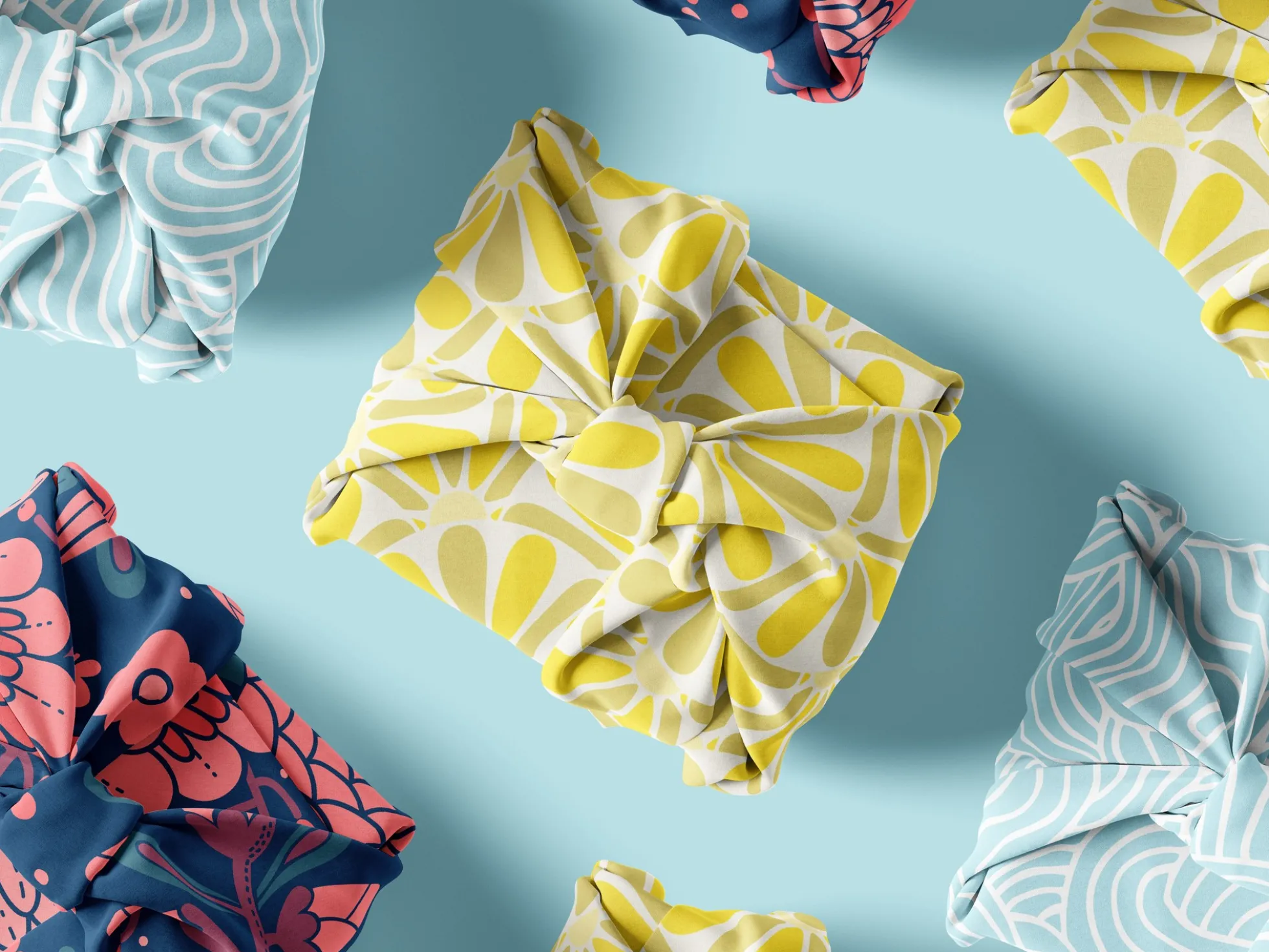 Furoshiki-Wickelstoff - Groß