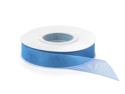 Geschenkband Organza 40m - Blau