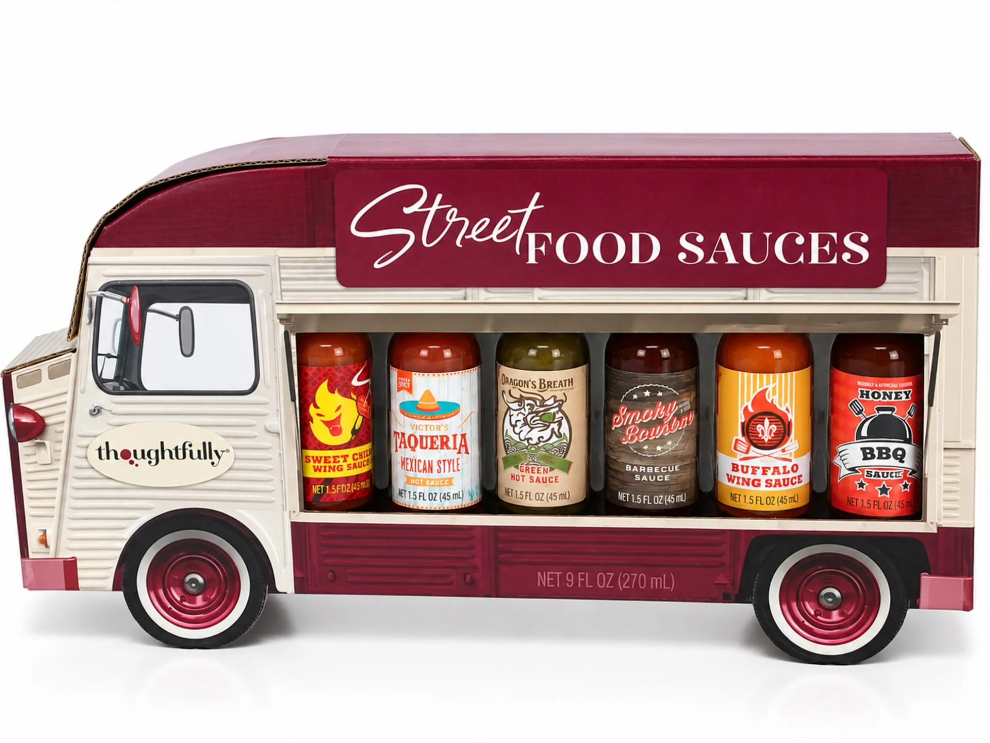 Geschenkbox Streetfood-Truck Hot Sauce Set - Thoughtfully