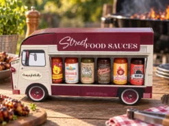 Geschenkbox Streetfood-Truck Hot Sauce Set - Thoughtfully