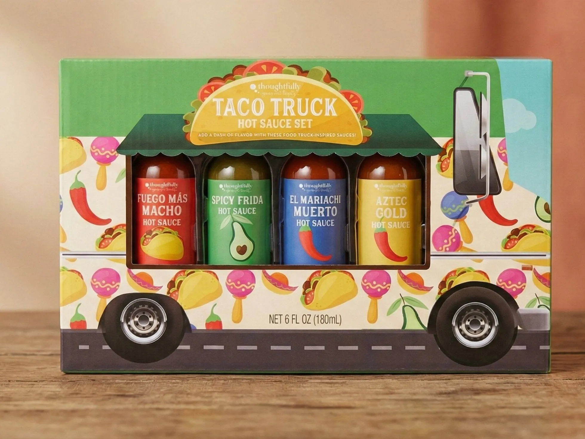 Geschenkbox Taco Truck Hot Sauce Set – Thoughtfully