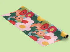 Geschenkpapier - Rosa Blumen