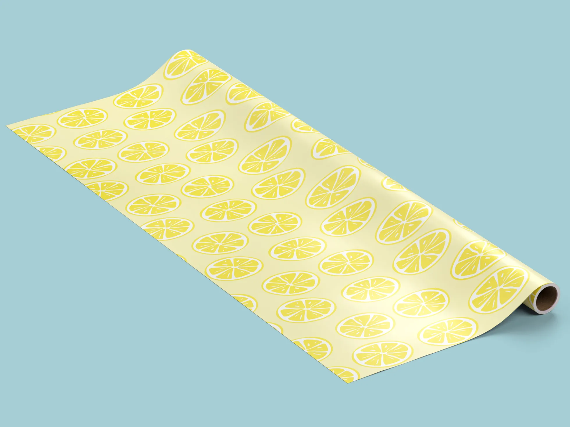 Geschenkpapier - Zitronenscheiben