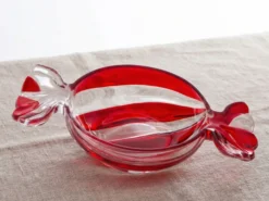 Glas-Teller Karamell – rund