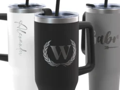 Große Thermotasse mit Gravur – 1,2 L