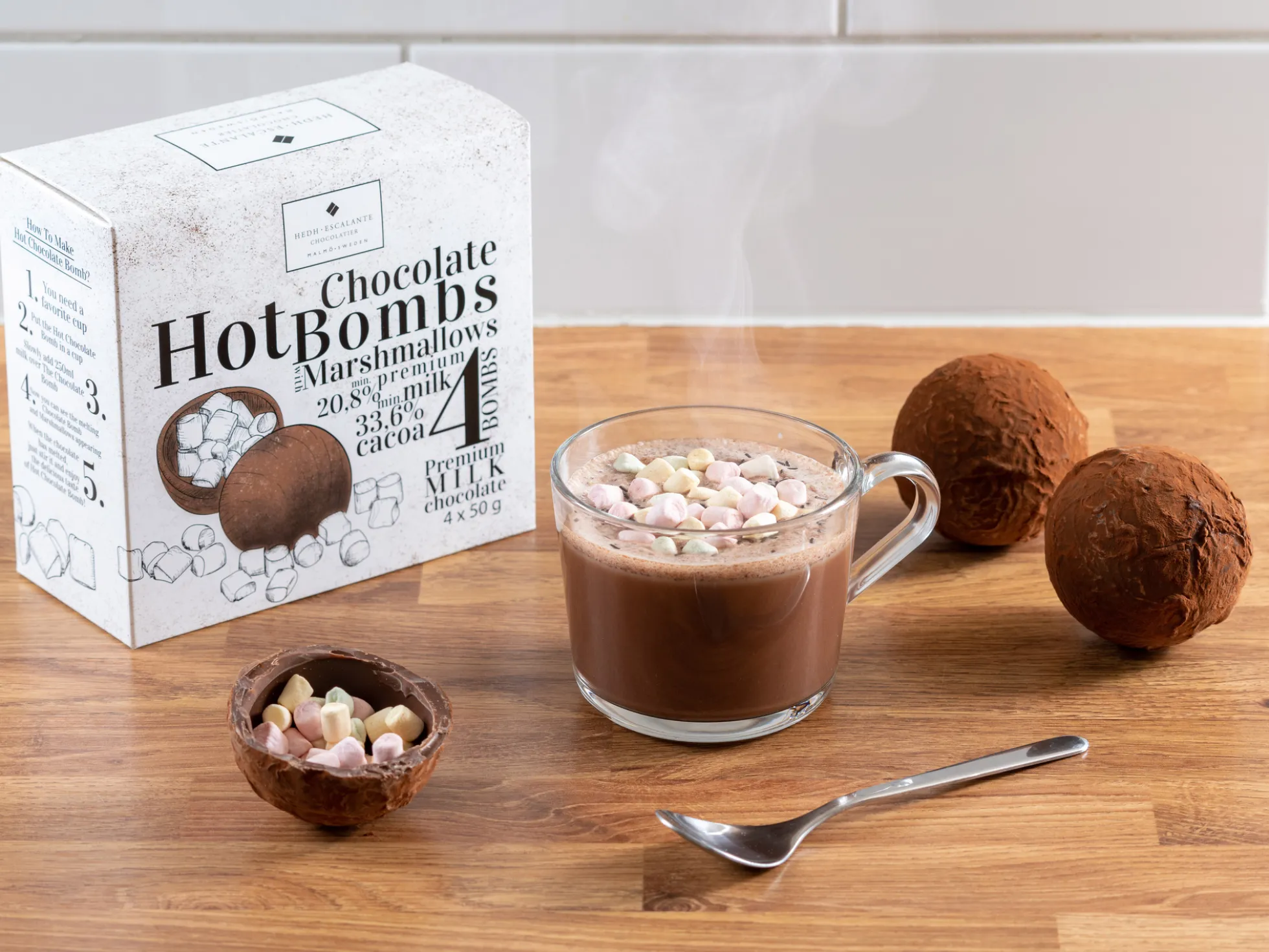Heiße Schokolade mit Mini-Marshmallows 4er-Pack