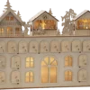 Holz-Adventskalender mit Beleuchtung