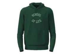 Hoodie mit eigenem Text im College-Stil
