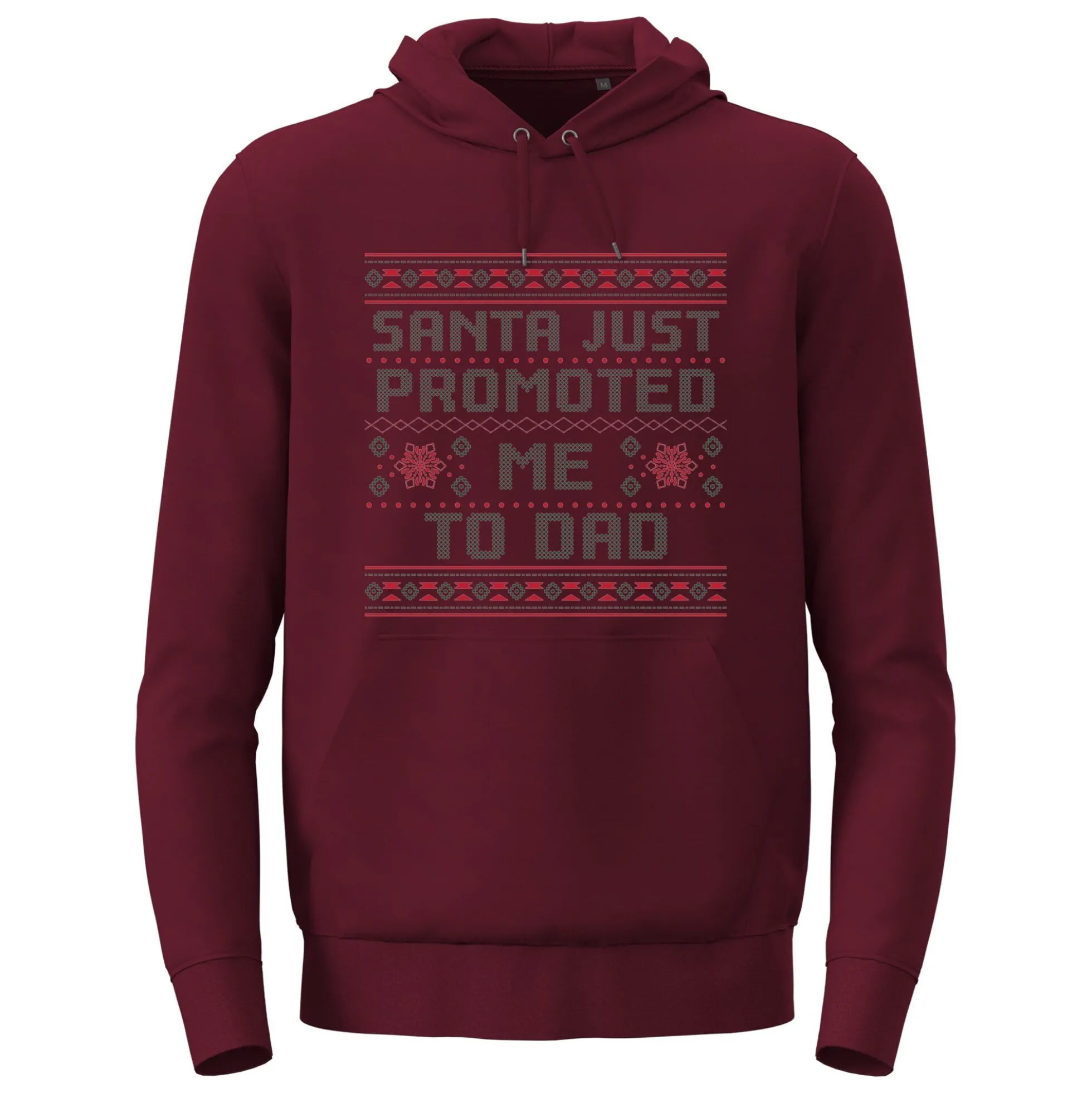 Hoodie mit eigenem Text – Weihnachtsdesign