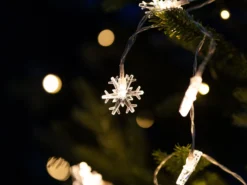Lichterkette Schneeflocken 3m