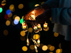 Lichterkette Schneemänner 3m