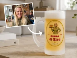 Mattiertes Bierglas mit eigenem Foto – Bierdesign