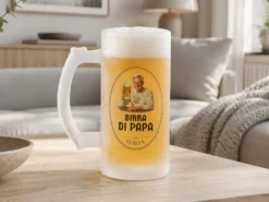 Mattiertes Bierglas mit eigenem Foto – Bierdesign