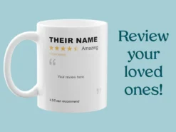 Persönliche Tasse mit Bewertung