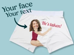 Personalisierte Boxershorts mit Foto & Text