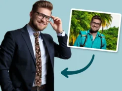 Personalisierte Krawatte mit Foto - Multiface