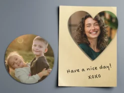 Personalisierter Kühlschrankmagnet mit Foto – Herz