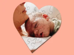 Personalisiertes Fotopuzzle - Herz
