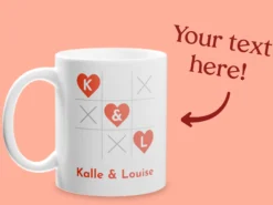 Personalisierte Tasse mit Text – 3 Gewinnt