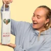 Personalisierte Weintüte mit Fotoherz & Text