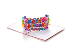 Pop-Up-Karte - Happy Birthday (rote Karte)