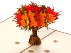 Pop-Up-Karte - Herbstlicher Baum