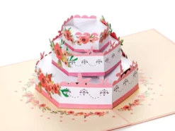 Pop-Up-Karte - Hochzeitstorte