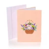 Pop-Up-Karte - Korb Mit Blumen