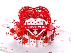 Pop-Up-Karte - Love You