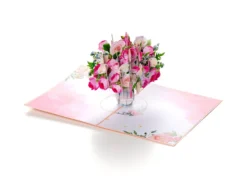 Pop-Up-Karte - Rosenstrauß