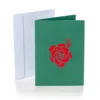 Pop-Up-Karte - Rote Rose